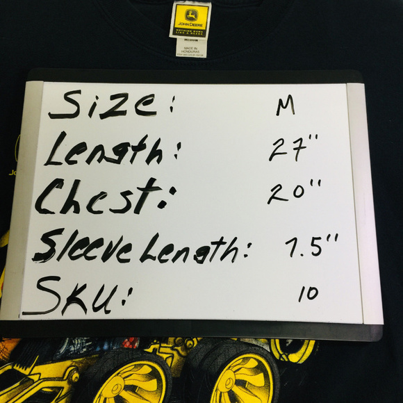 John DEER Semi/Tracktor Turbo Men's T Shirt Black - Picture 4 of 4